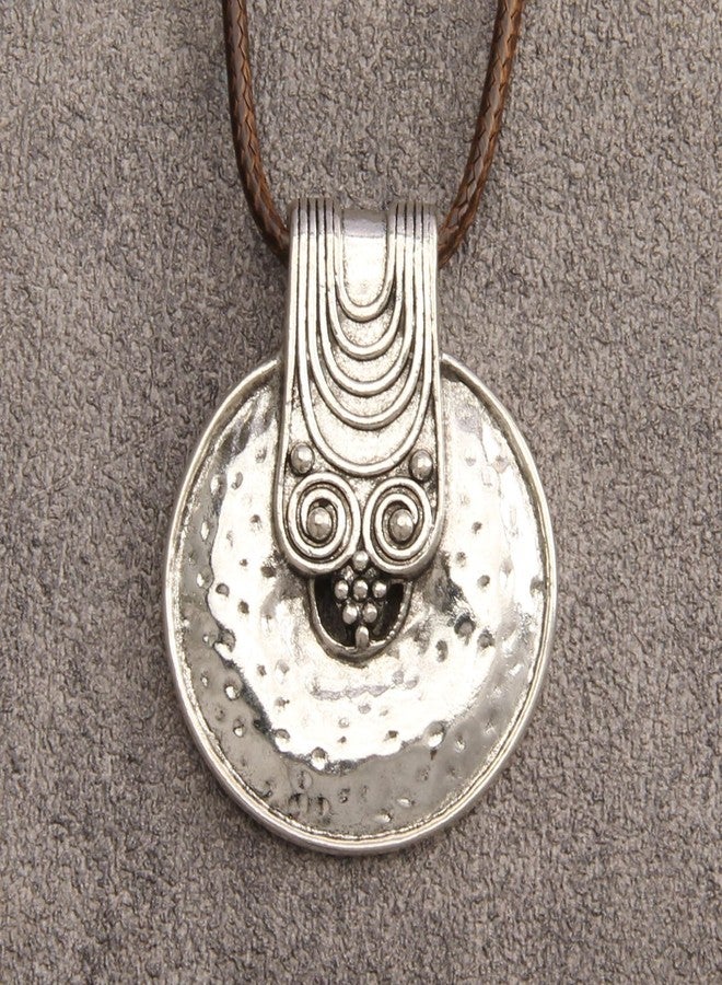 Bjesinmo Boho Silver Necklace Bohemian Jewelry for Women Vintage Sweater Necklace Boho Pendant Necklace Choker Handmade Necklace - Image 2